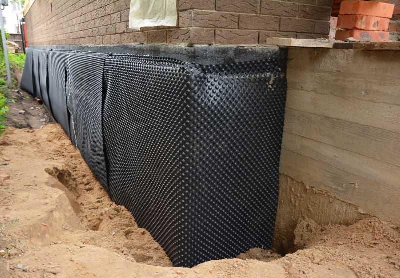 Waterproofing on a Building Foundation